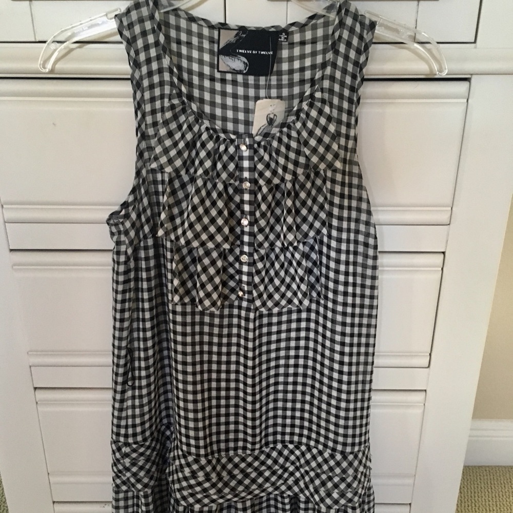 Forever 21 Gingham Crystal Top